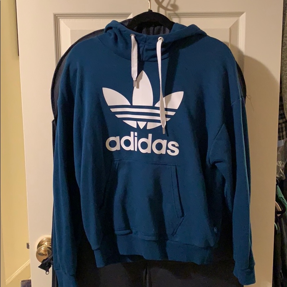 Adidas women’s teal/aqua hoodie. Like new